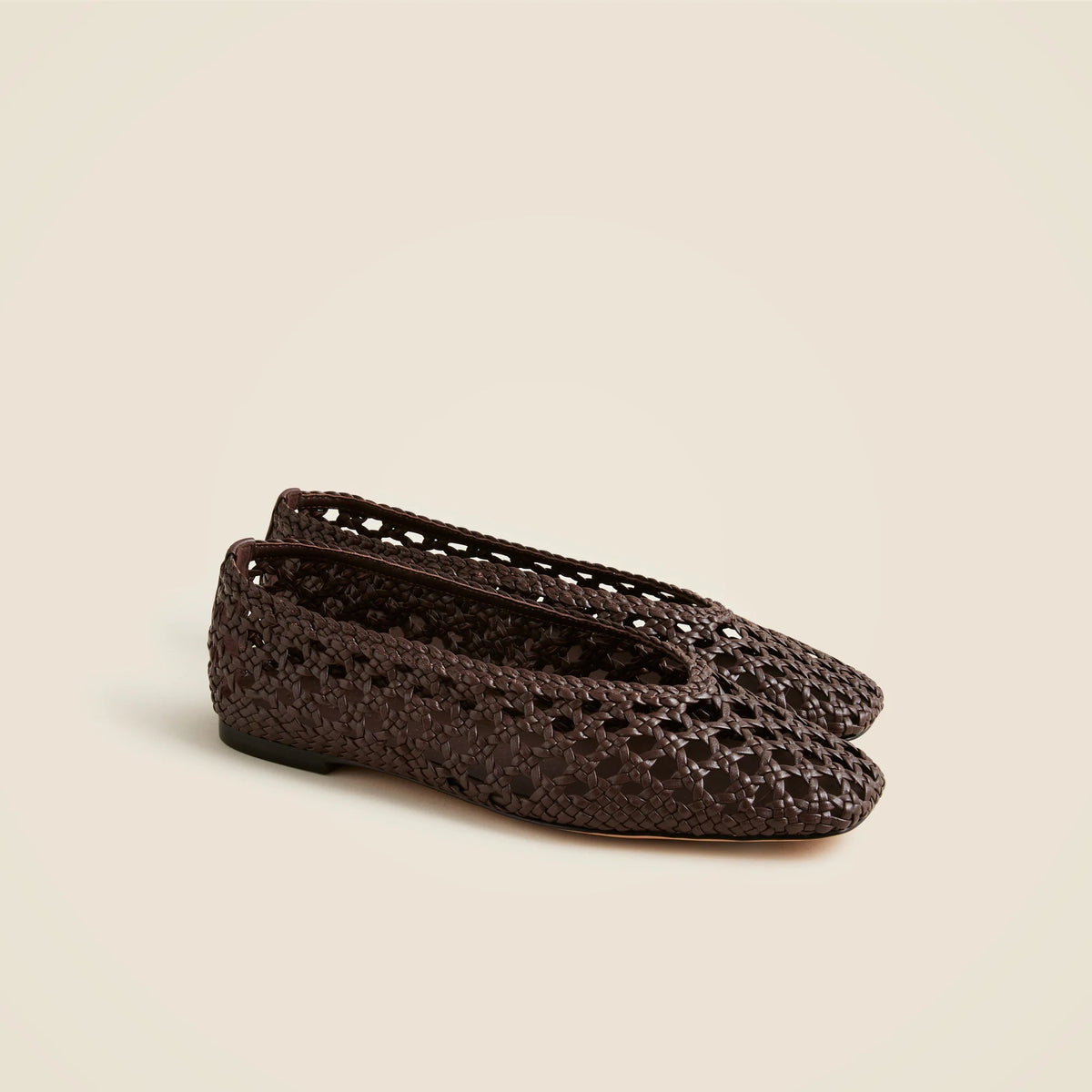 Quinn handwoven ballet flats in leather