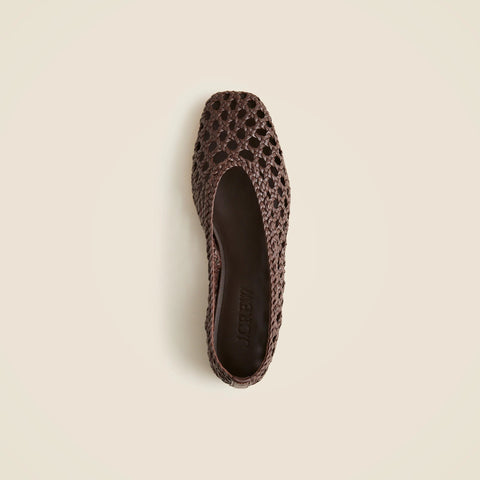 Quinn handwoven ballet flats in leather