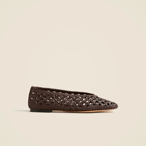 Quinn handwoven ballet flats in leather