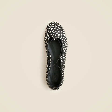Andi strappy ballet flats in printed calf hair
