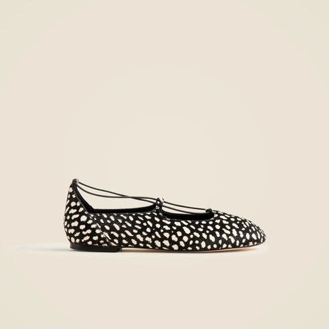 Andi strappy ballet flats in printed calf hair