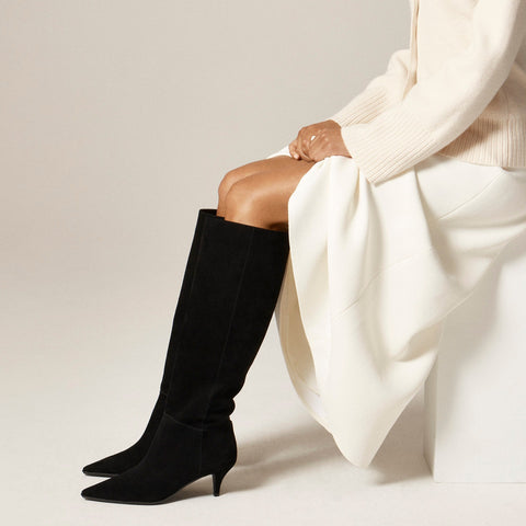 New Stevie knee-high boots in suede