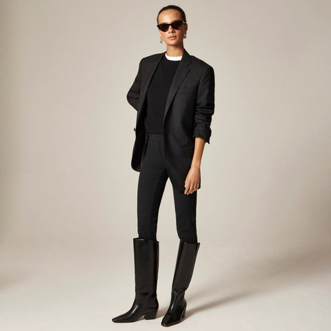 New Piper square-toe knee-high boots in leather