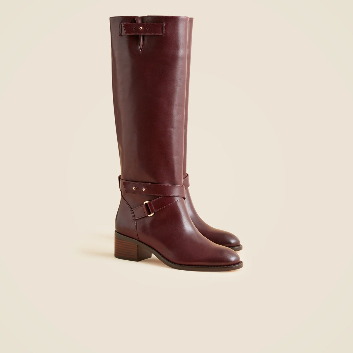 Ryder knee-high boots in leather