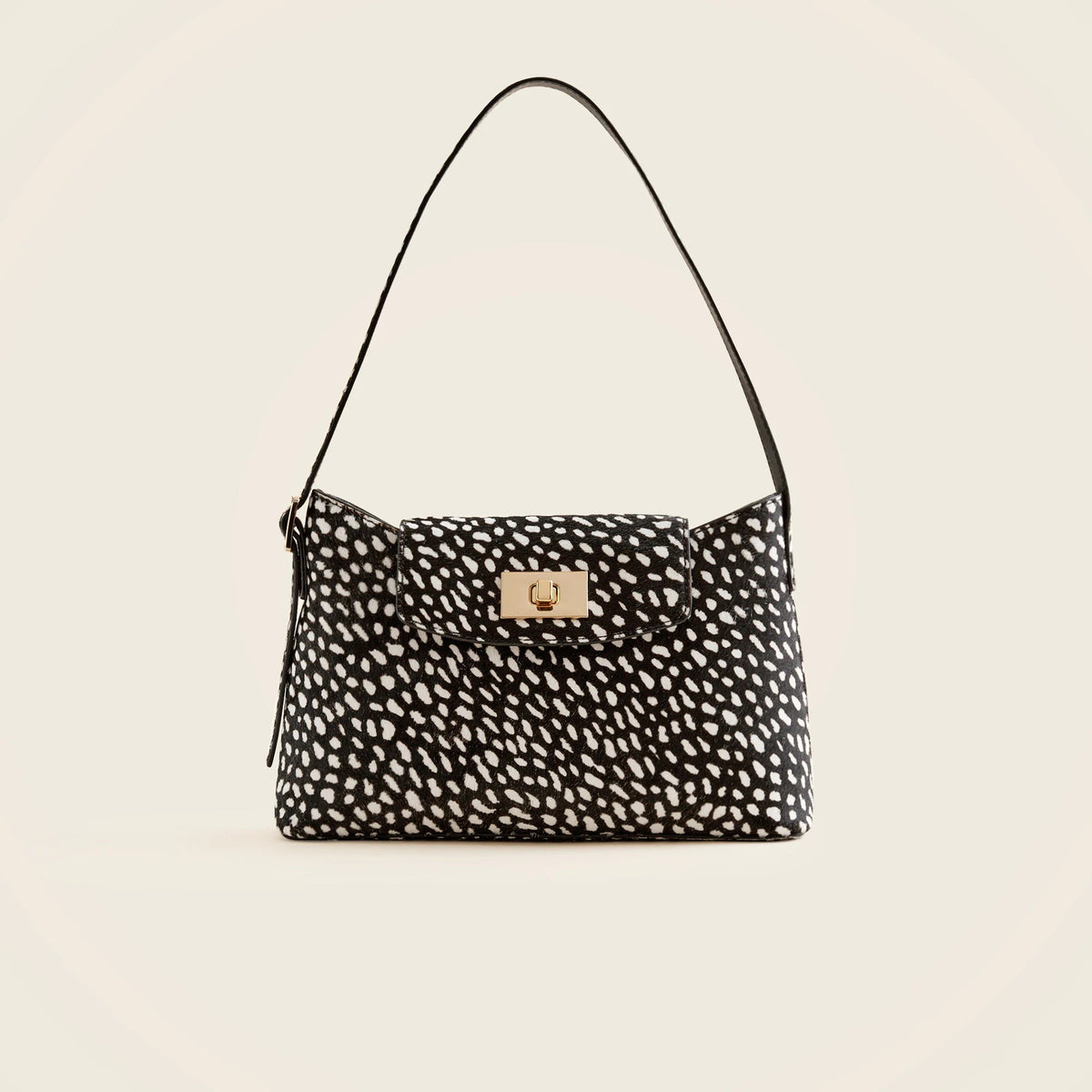 Edie shoulder bag in printed calf hair