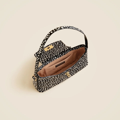 Edie shoulder bag in printed calf hair