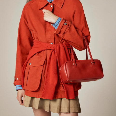 Delphine shoulder bag in leather