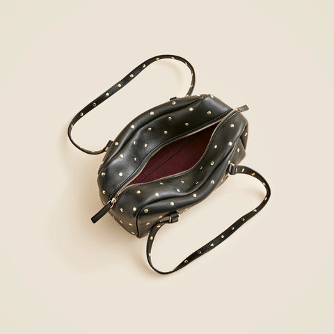Delphine shoulder bag in studded leather
