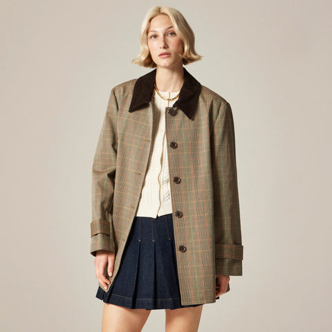 Barn Jacket™ in plaid double-faced cotton