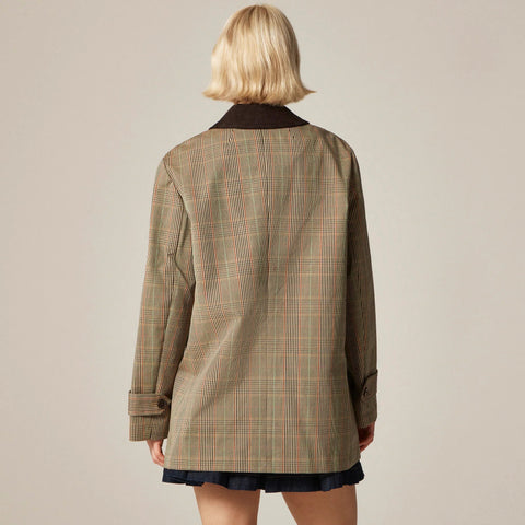 Barn Jacket™ in plaid double-faced cotton