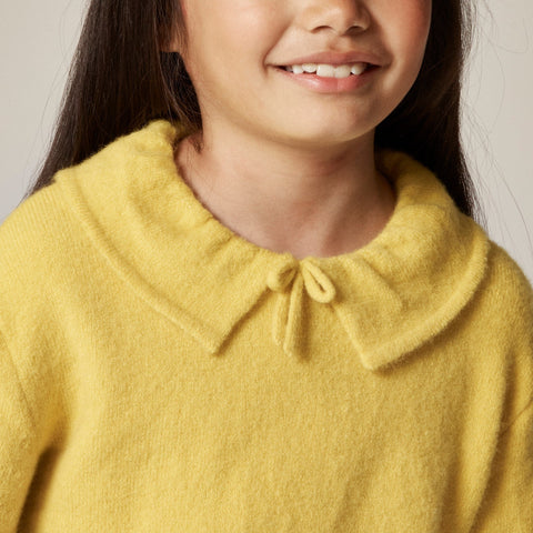 Girls' collared sweater in Supersoft yarn