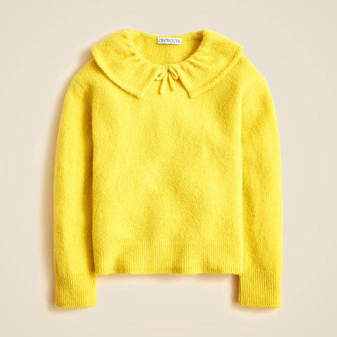 Girls' collared sweater in Supersoft yarn