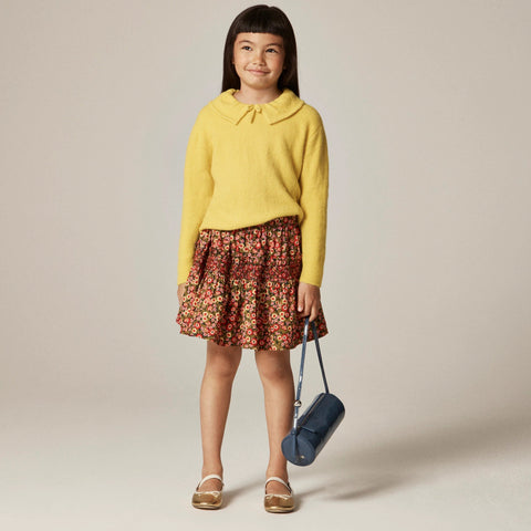 Girls' collared sweater in Supersoft yarn