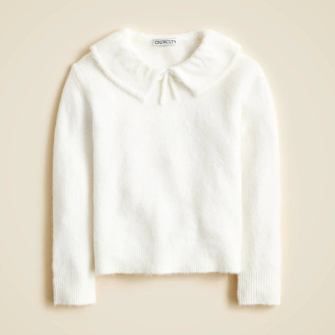 Girls' collared sweater in Supersoft yarn