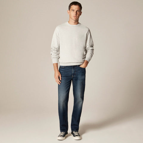 Classic jean in vintage dark wash denim