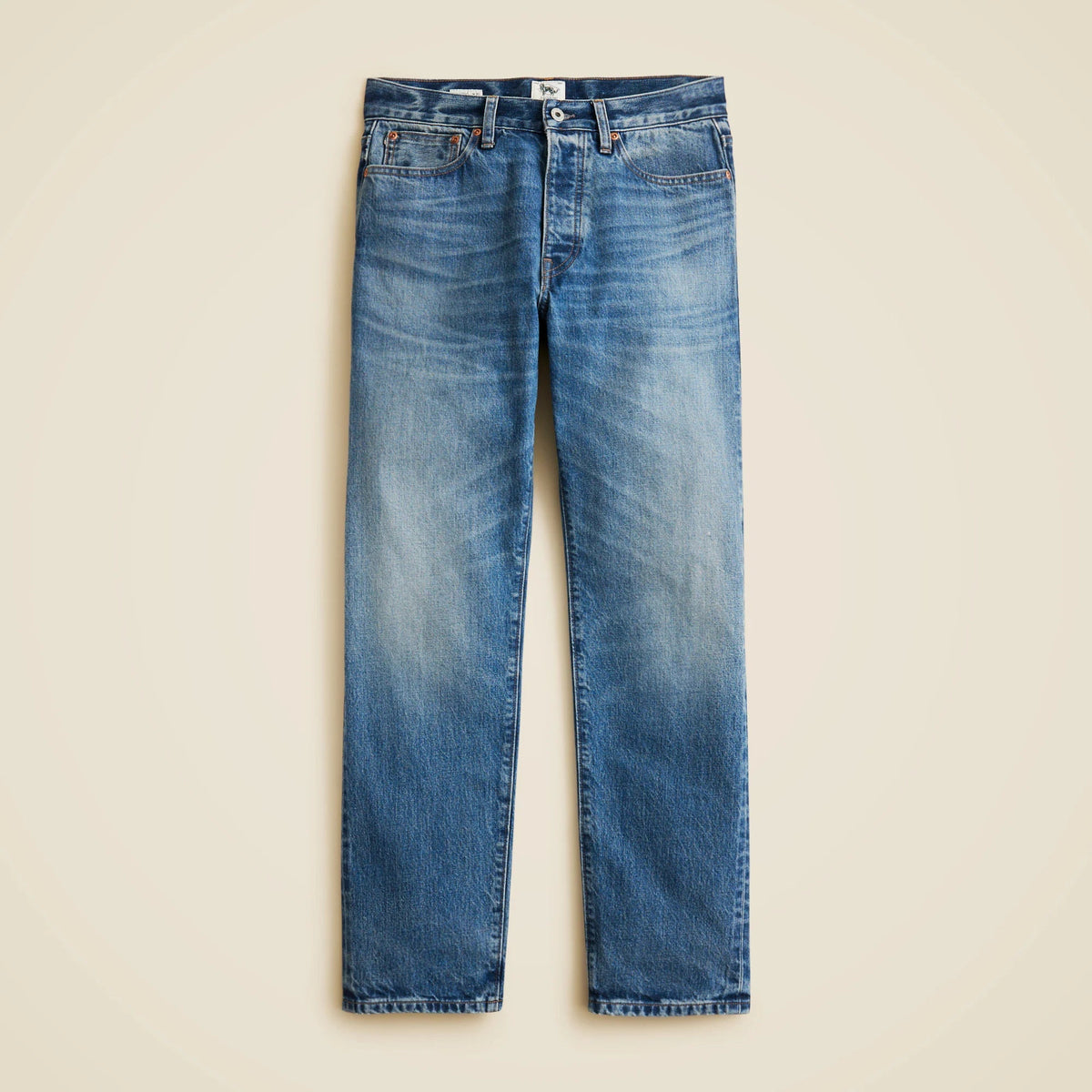 Classic jean in vintage medium wash Japanese selvedge denim