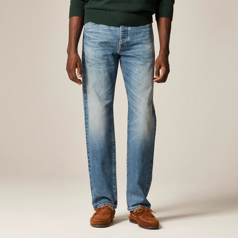 Classic jean in vintage medium wash Japanese selvedge denim