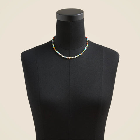 Freshwater pearl and bead necklace