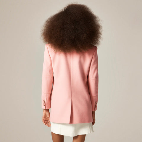 Gamine blazer-coat in wool blend