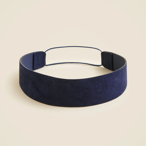 Suede and elastic headband