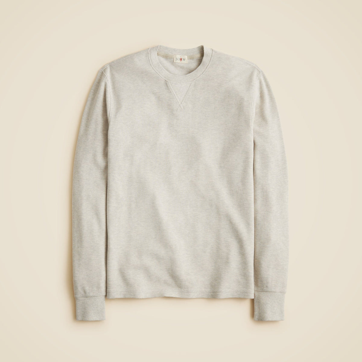 Jacquard rib-knit crewneck