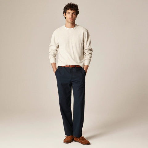 Jacquard rib-knit crewneck