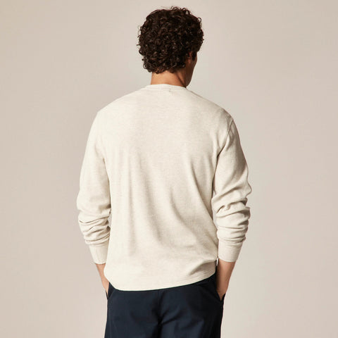 Jacquard rib-knit crewneck