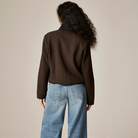 Knit jacket in wool blend