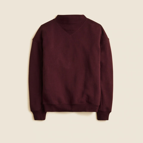 Heritage terry mockneck sweatshirt