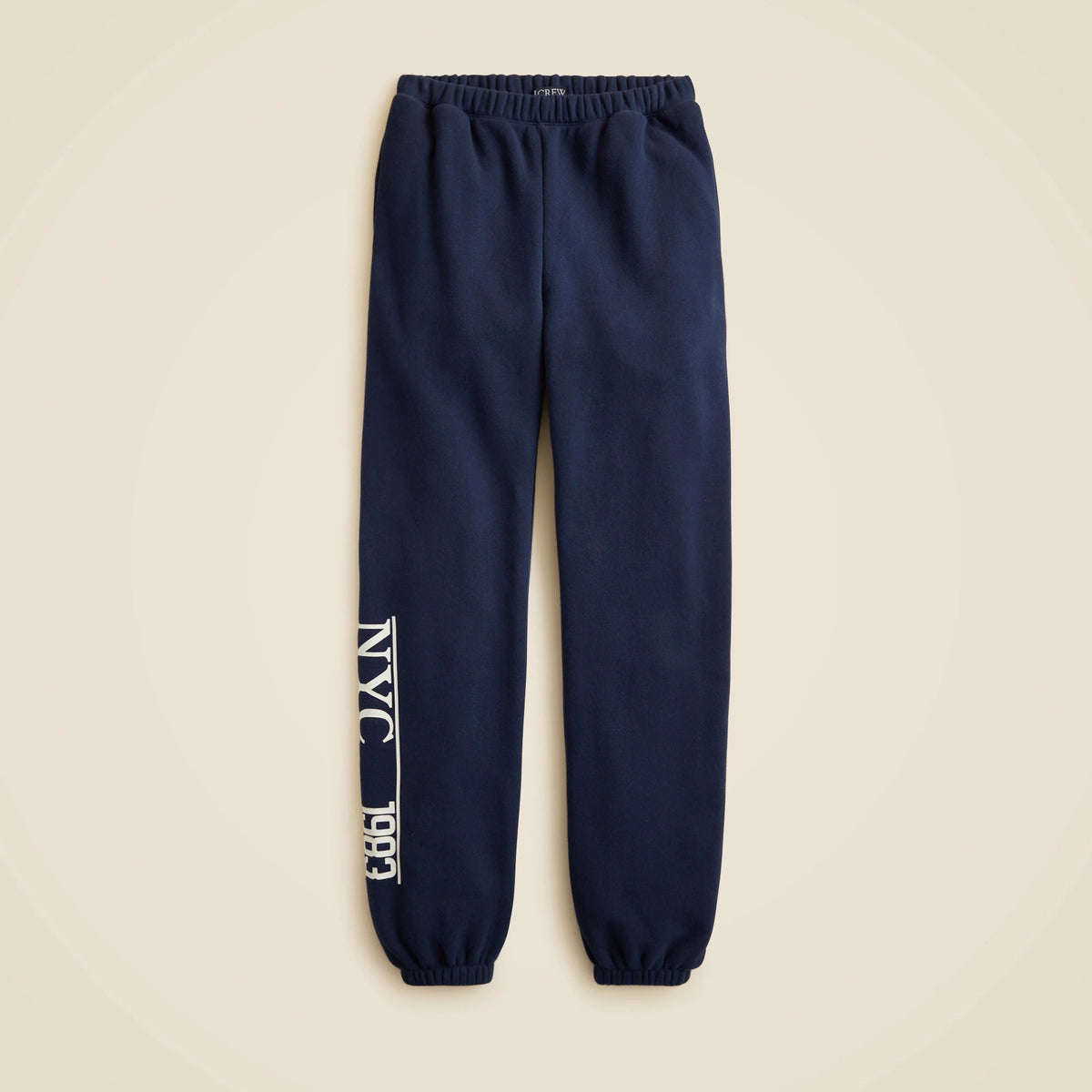 Relaxed-fit "NYC 1983" graphic jogger pant in heritage terry