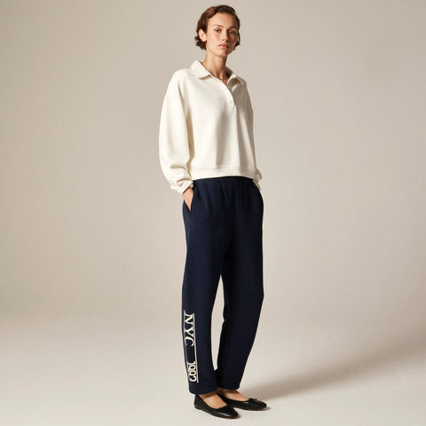 Relaxed-fit "NYC 1983" graphic jogger pant in heritage terry