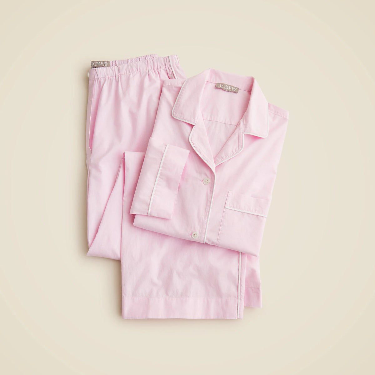 Classic pajama pant set in end-on-end cotton