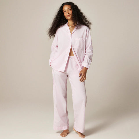 Classic pajama pant set in end-on-end cotton