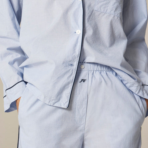 Classic pajama pant set in end-on-end cotton