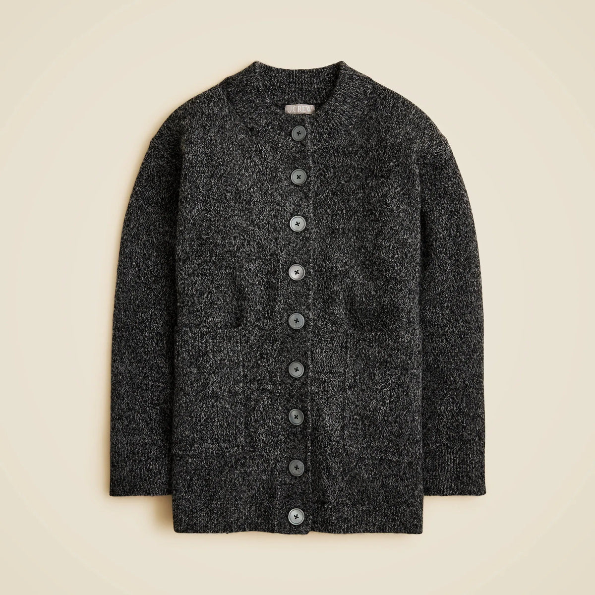 Relaxed milano-stitch cardigan