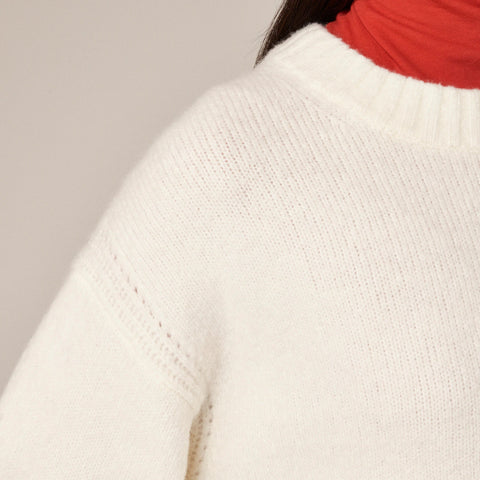 Relaxed crewneck pullover