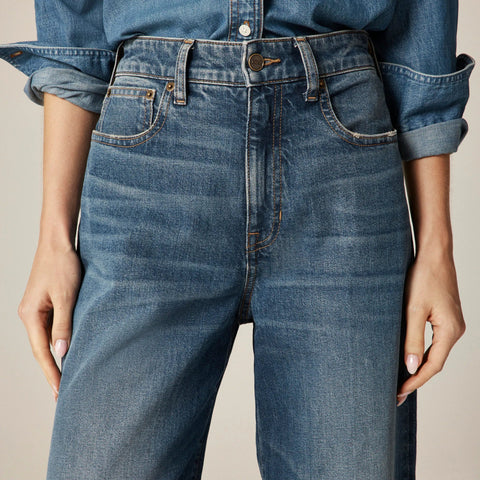 Curvy denim trouser jean