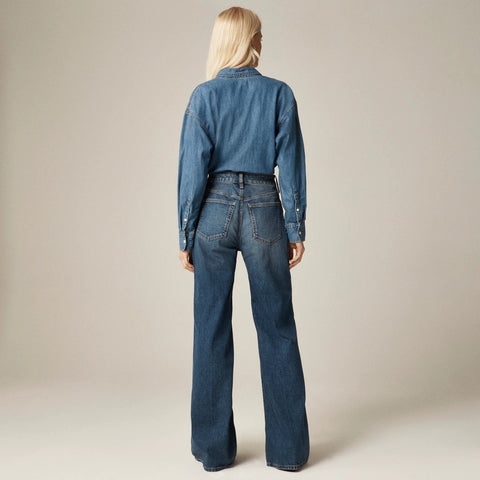 Curvy denim trouser jean