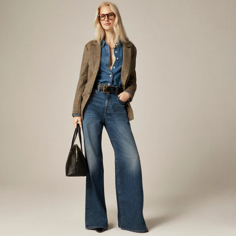 Curvy denim trouser jean