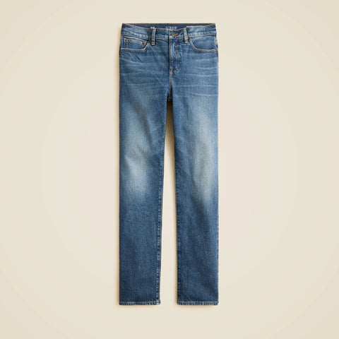 Petite nipped straight jean in stretch