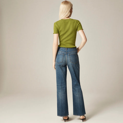 Petite Charley kickout cropped jean