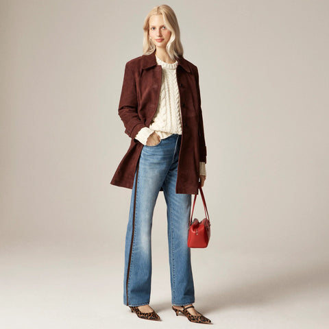 Petite mid-rise relaxed straight jean