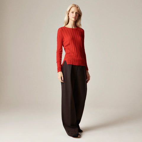 Alex Eagle X J.Crew ribbed long-sleeve T-shirt in merino wool