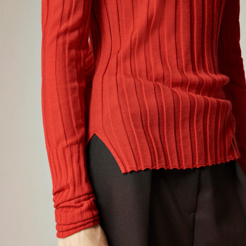 Alex Eagle X J.Crew ribbed long-sleeve T-shirt in merino wool