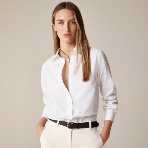 Petite Jules classic-fit shirt in cotton poplin
