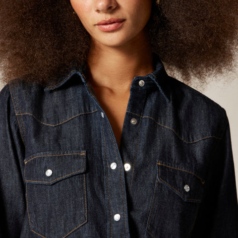 Jules western shirt in denim