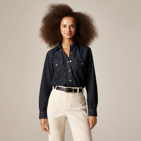 Jules western shirt in denim