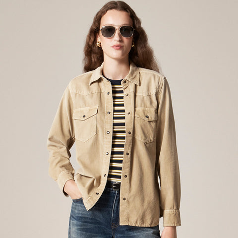 Jules western shirt in corduroy
