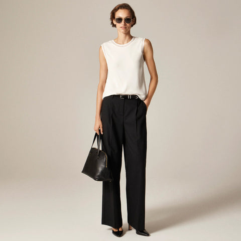 Shell top in viscose chiffon