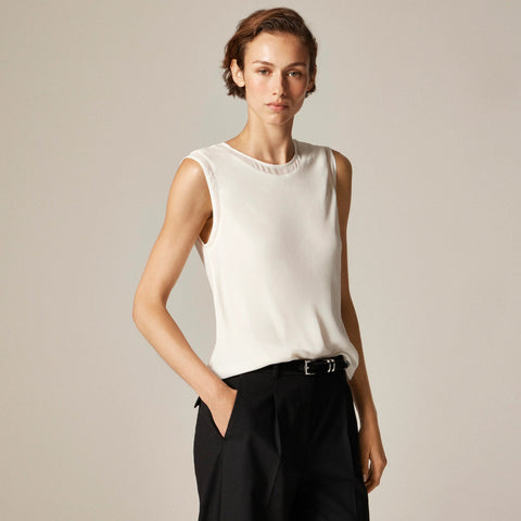 Shell top in viscose chiffon